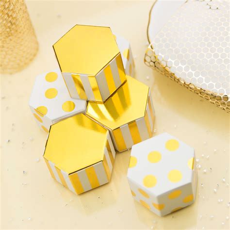 Metal And Gold Favor Boxes 